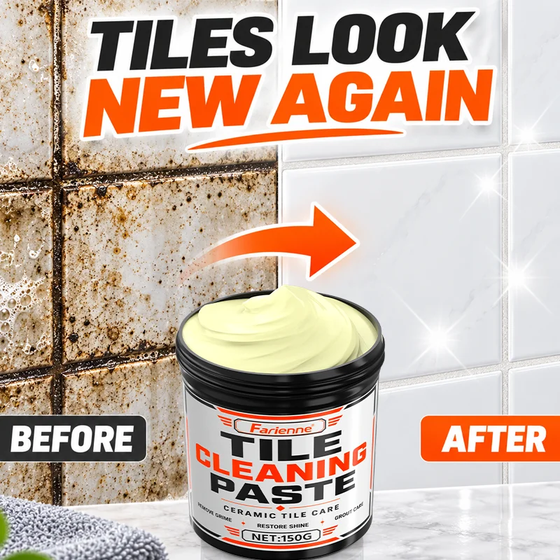 Ceramic Tile Cleaner Paste Bathroom Grout Cleaner Hard Water Stain Remover Deep Cleaning Cream For Kitchen Home Care