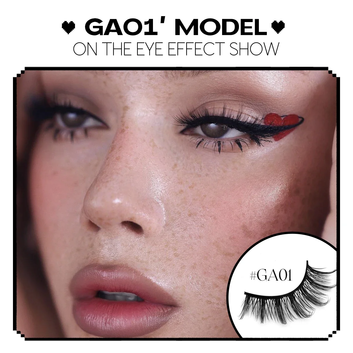 Veltrinay Ciglia per gatti Visone 3D Soffici volumi sottili Fascia flessibile leggera riutilizzabile Aspetto naturale Ciglia finte Trucco