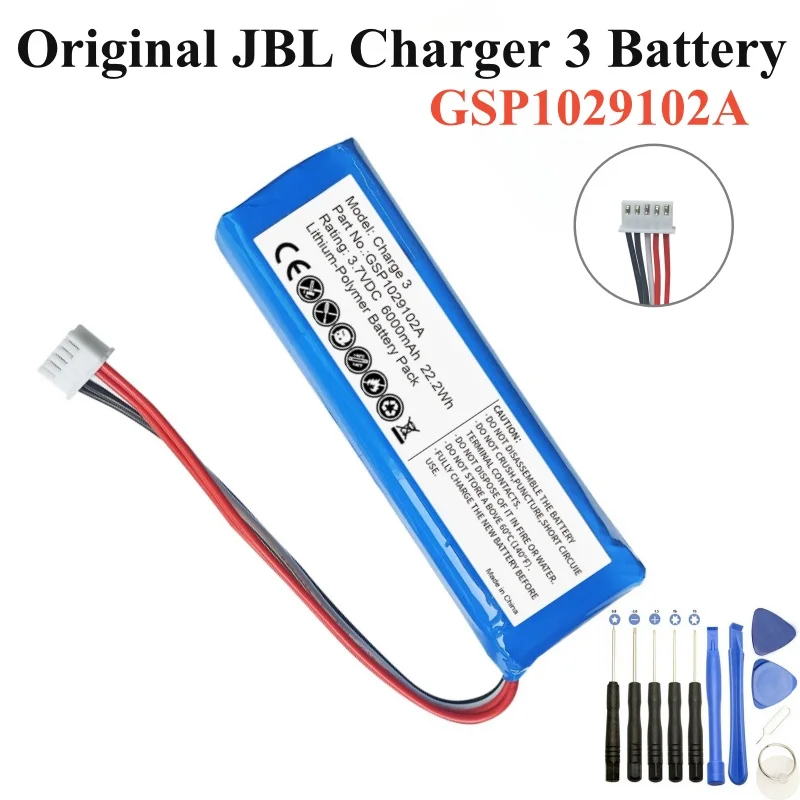 Original 6000mah Battery for JBL Charge 3 Charge3 GSP1029102A Batteria