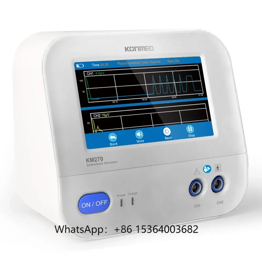 

KONMED 2024 New Model Biofeedback Stimulator 2 Channel Stimulator CE ISO13485 Kegel Exercise Toner Relieve Pelvic Floor Pain