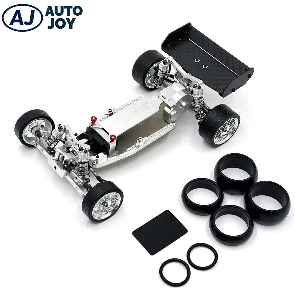 AUTO JOY Aluminum Steering Set Front Hub Knuckle Arm for Losi 1/24 Micro-B & WLtoys 244016 RC Car Upgrade Parts - Precision CNC
