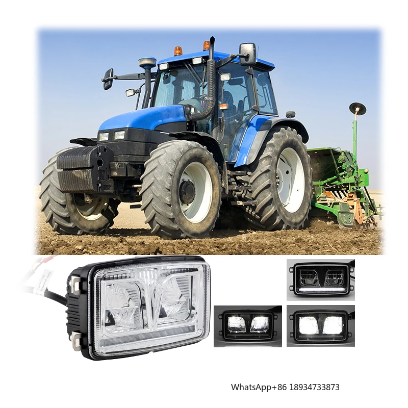 ECE R149 John Dee-re Tractor 3 X 5 ''المصباح الأمامي 6000K عالية منخفضة شعاع Led كشافات مع مصباح وقوف السيارات #4