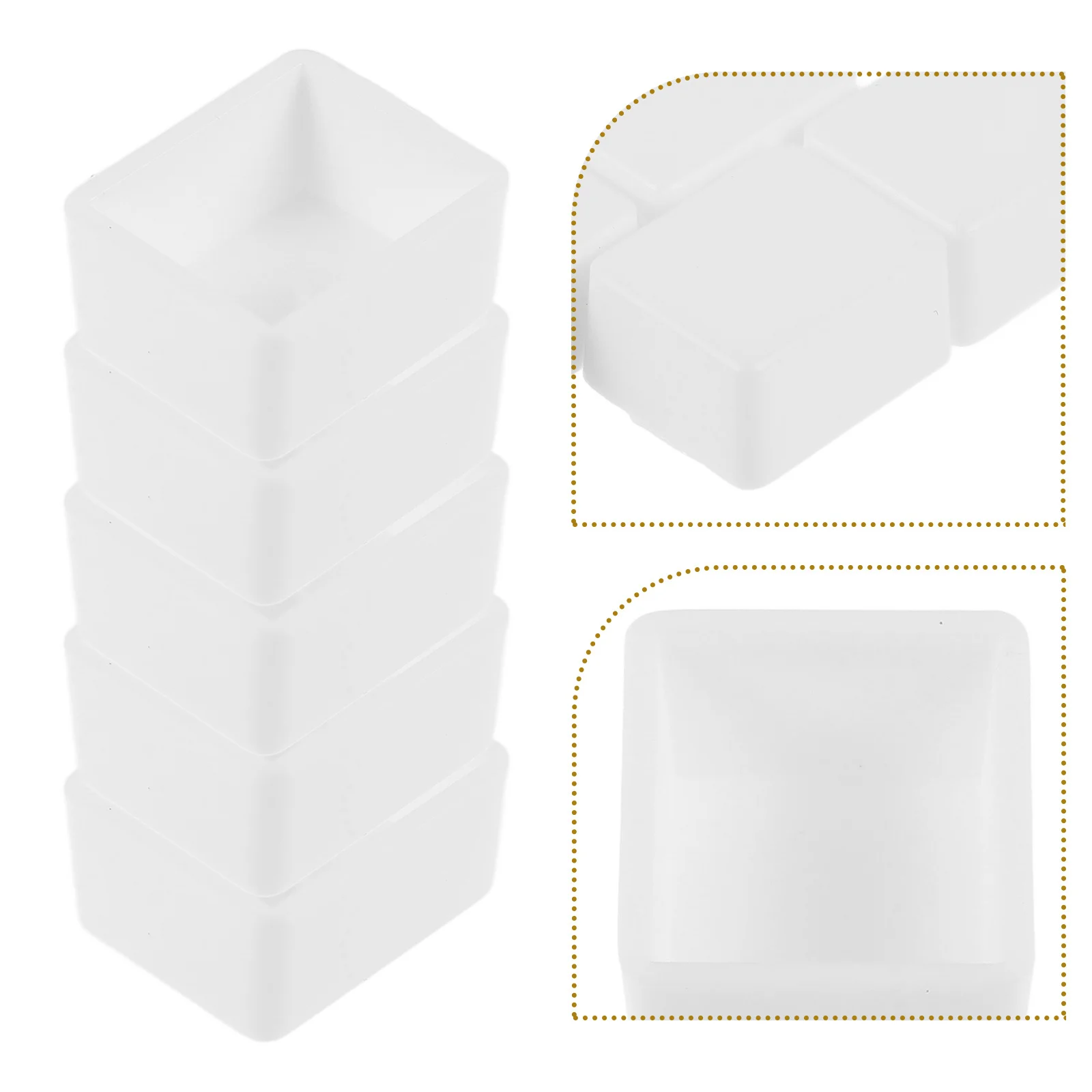 

24Pcs Empty Watercolor Half Pans Plastic Paint Palette for DIY Acrylic Oil Painting Portable Painting Draw Supplies