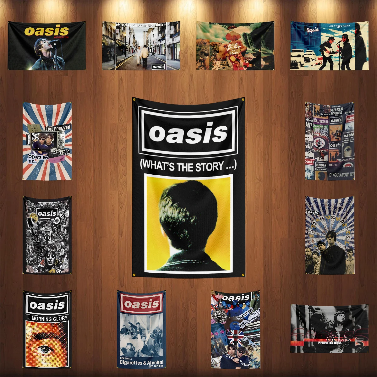 3x5 Ft Heavy Rock Band-O-oasis Flag Polyester Digital Printing Banner for Bedroom Wall Art Out Door Tapestry