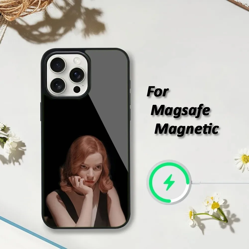 A-Anya Taylor-Joy Phone Case For iPhone 16,15,14,13,12,11,Plus,Pro,Max,Mini Magsafe Magnetic Wireless Charging