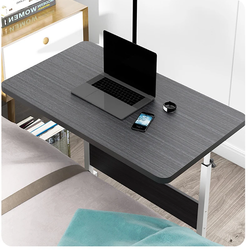 Adjustable Computer Table Portable Desk Turning Bed Table for PC Can Be Lifted Desk with Colorful Wheel Folding Computer Desk