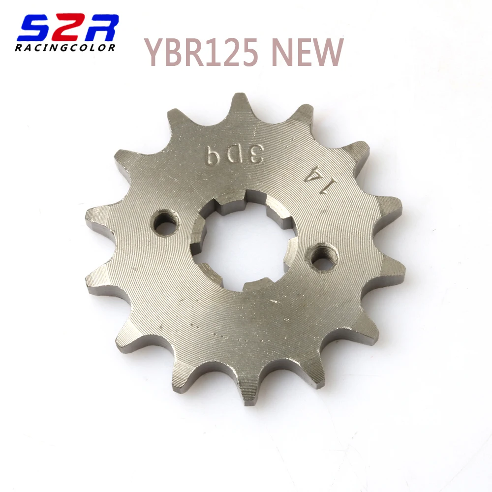 For CG125 YAMAHA YBR125 YBR 125 Chain Front Sprocket Gear 428 - 14T YBR125 New 2007 - 2016 Motorcycle accessories