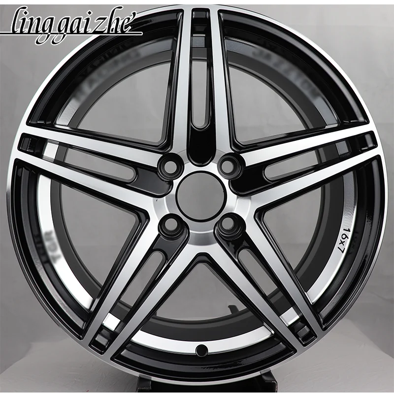 Cast aluminum alloy wheel factory wholesaler,15 16 17inch 4X100 5*114.3 8*100 Suitable for Audi a4 a6 Q1 Q3 a3 mini