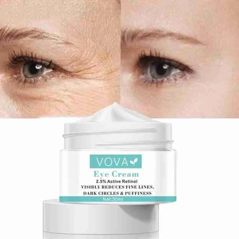 Crema de Retinol para eliminar bolsas de ojos, Gel reafirmante para la oscuridad, antihinchazón, fajas, círculos de la piel, antienvejecimiento, ilumina las arrugas, W4j8, 30g