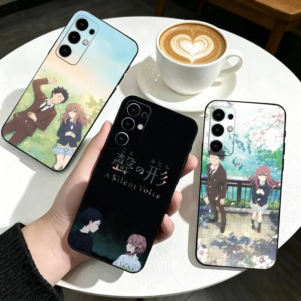 Anime A Silent Voice Phone Case For Samsung S25,S24,S21,S22,S23,S30,Ultra,S20,Plus,Fe,Lite,Note,10,Black Cover