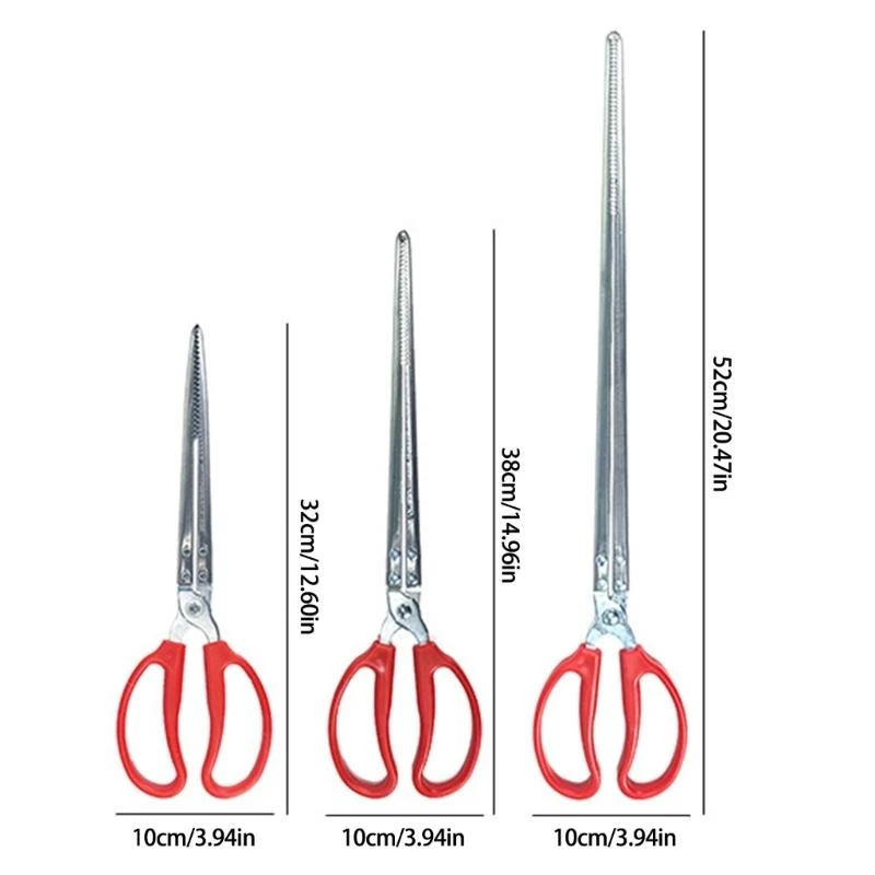 

652F Stainless Steel Serrated Edged Seafood Tongs Multifunction Garbage Clip Long Handle for Kitchen Cooking Outdoor Camping