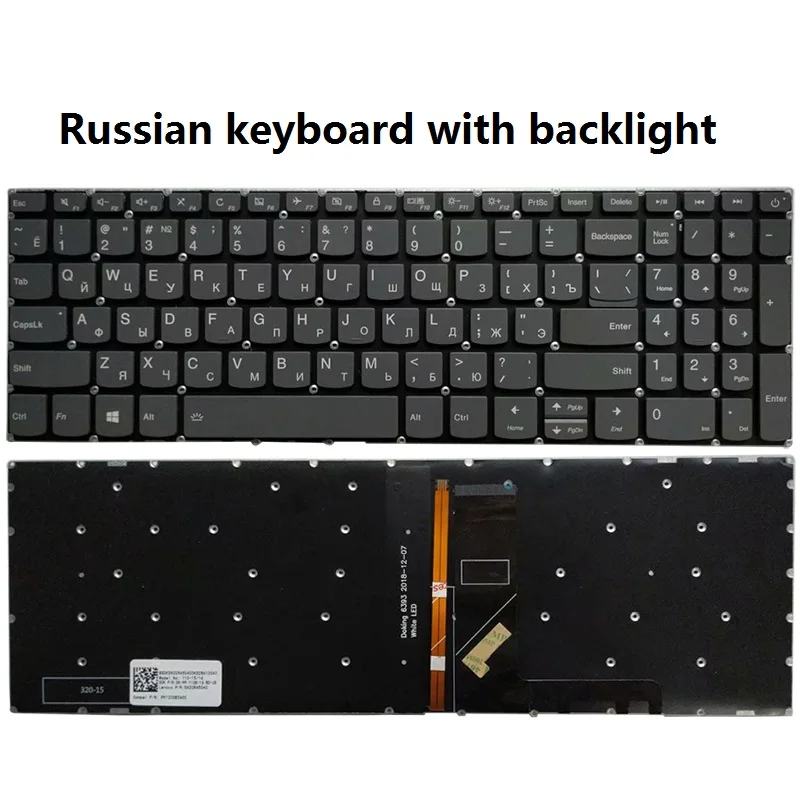 NEW Russian/US/UK/Spanish/French/German/Brazil laptop keyboard FOR Lenovo IdeaPad 320-15 320-15ISK 320-15IKB 320-15ABR 320-15AST