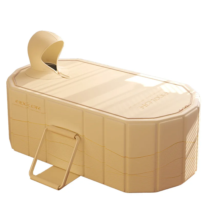 Thickened Insulated PVC Foldable Bath Bucket For Adults Quick Open Home Use Bathtub. For Pool Use