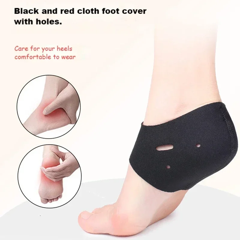 Heel Sleeves Neoprene Heel Protector Pads Moisturizing Anti‑Crack Anti‑Blister Foot Socks for Dry Cracked Heel Pain Relief