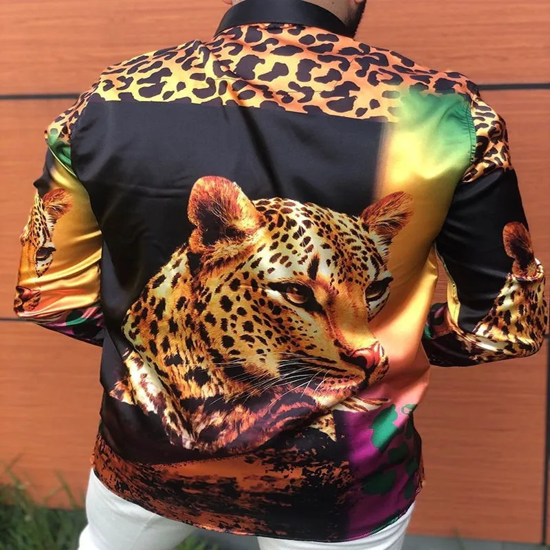 Csa tipo cárdigan de manga larga para hombre, estampada, con patrón de rayas, cuello alto, corte ajustado, ropa de playa, ...