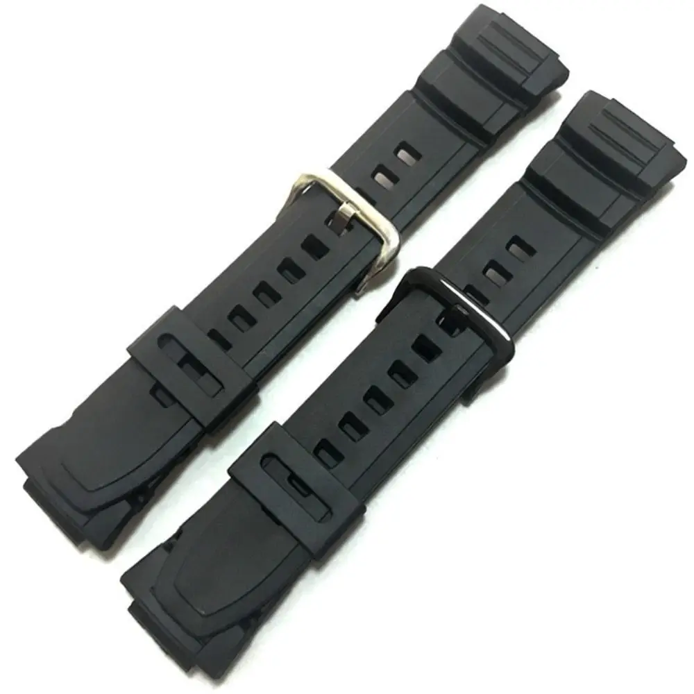 Sports Rubber Strap Men Women Pin Buckle Silicone Watch WristBand Soft Watchband for Casio MCW-110H 100 W-S220 HDD-S100 5434