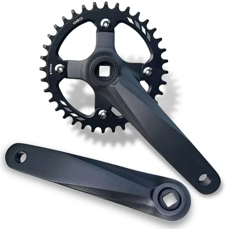 152/165/175Mm Bicycle Square Hole Crank Set 104BCD 30/32T/34T/36T/38t Mountain Bike Crank Set