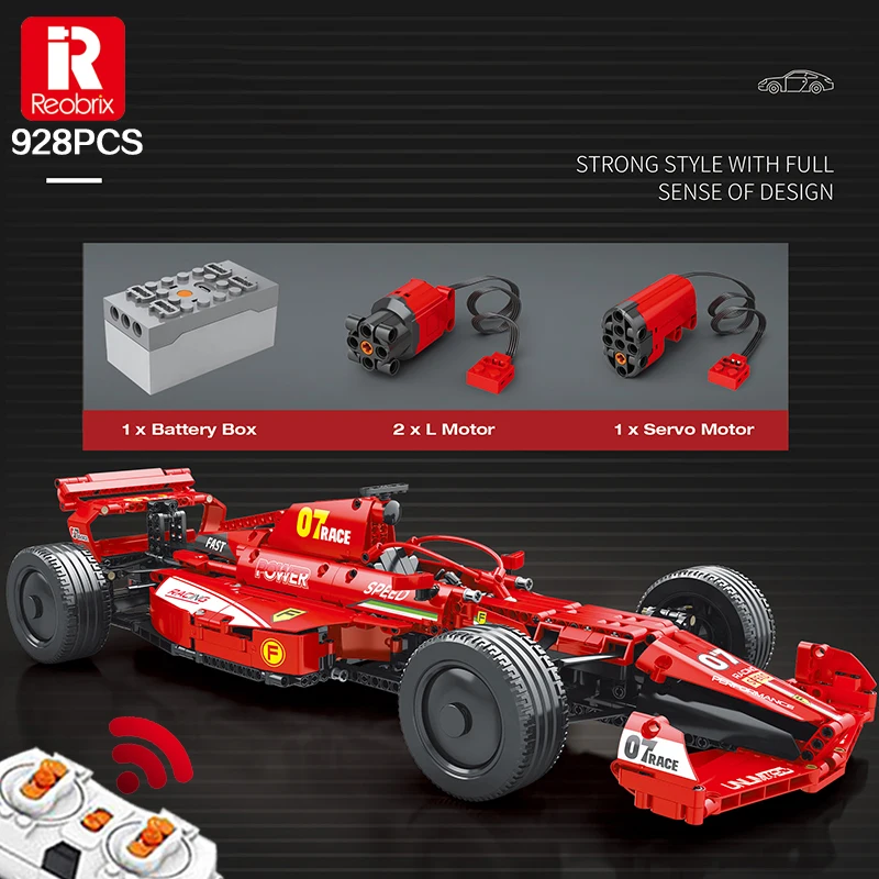 

Reobrix 928PCS F1 Technical Car Building Model Block Racing Compatible Race Sportcar Bricks Sportscar Blocks Speed Drift Toys