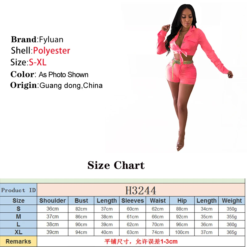 2025 New Chic Fashion Set a due pezzi Giacca da donna sexy a maniche lunghe con scollo a V profondo e pantaloncini attillati in tinta unita Set casual