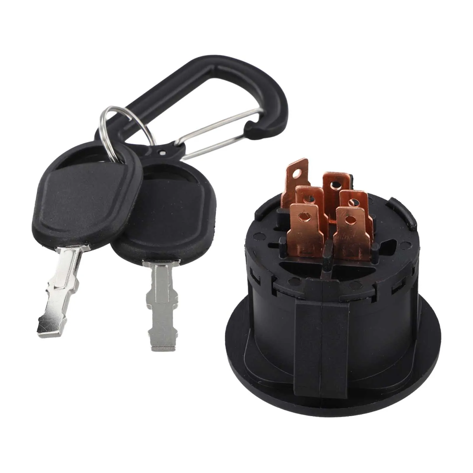 6*6*6CM 6 Pins 3 Position Ignition Switch Key Switch Reliable 6-pin Connection Compatible With Multiple Models