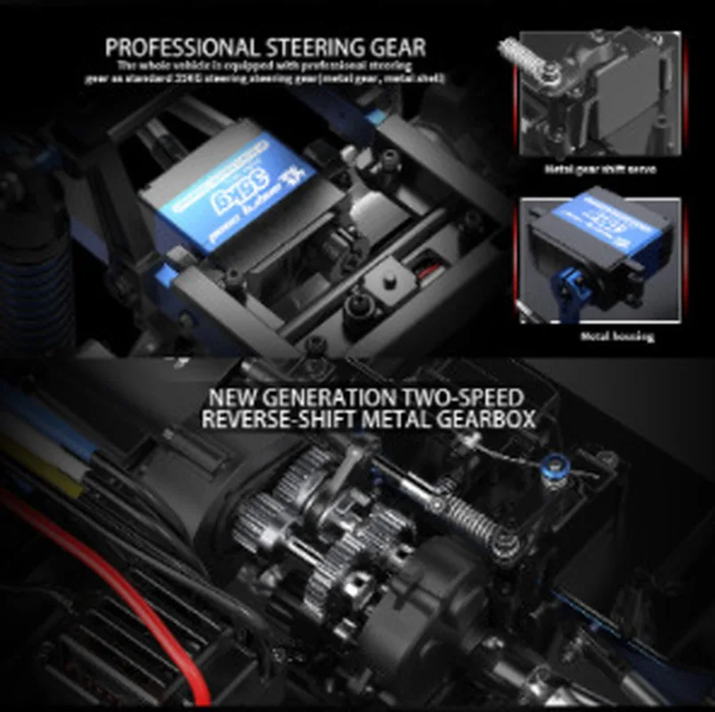 MJXin H8P1:8 느낌 브러시리스 모터 전기 튜닝 포드 공인 원격 제어 자동차 RC 모델 장난감