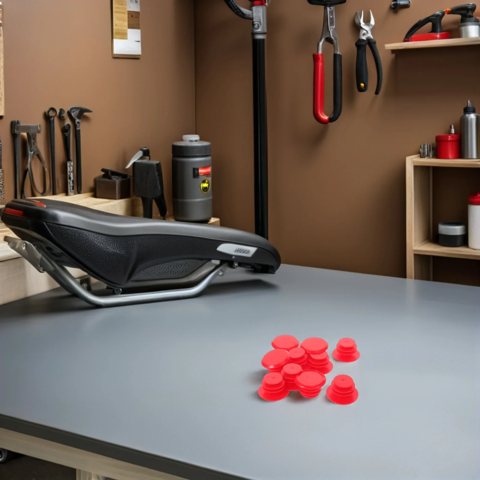 

40Pcs Cycling Handlebar End Caps Waterproof Bar End Plugs Secure Grip for Mountain and Road Bikes Red Bike Handle Grip Rubber