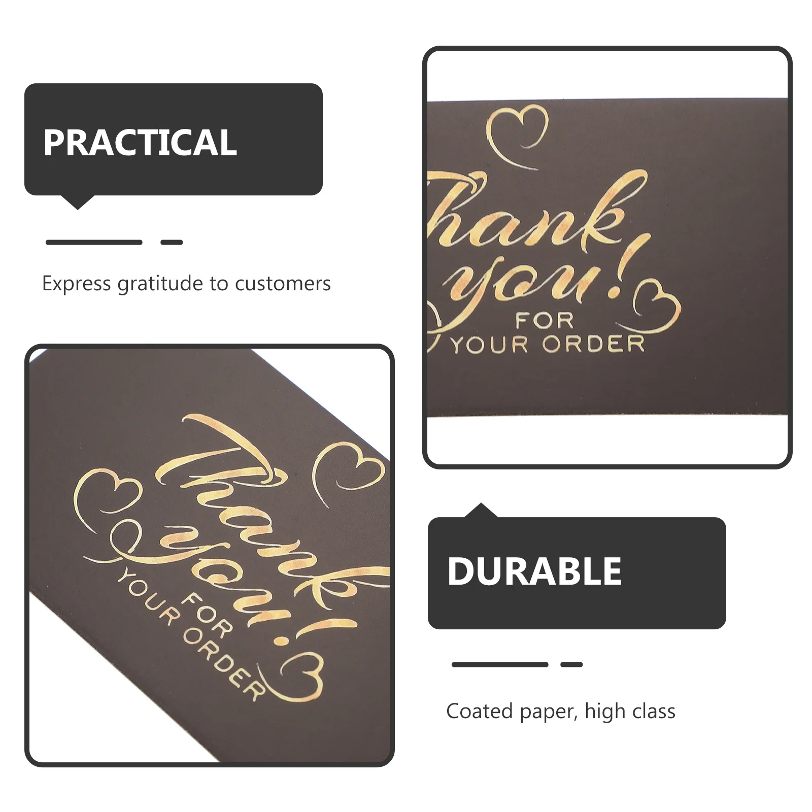 

50 шт. открытки с благодарностью, бумага с покрытием, маленький цветок, фирменная оптовая упаковка, легкие портативные свадебные аксессуары