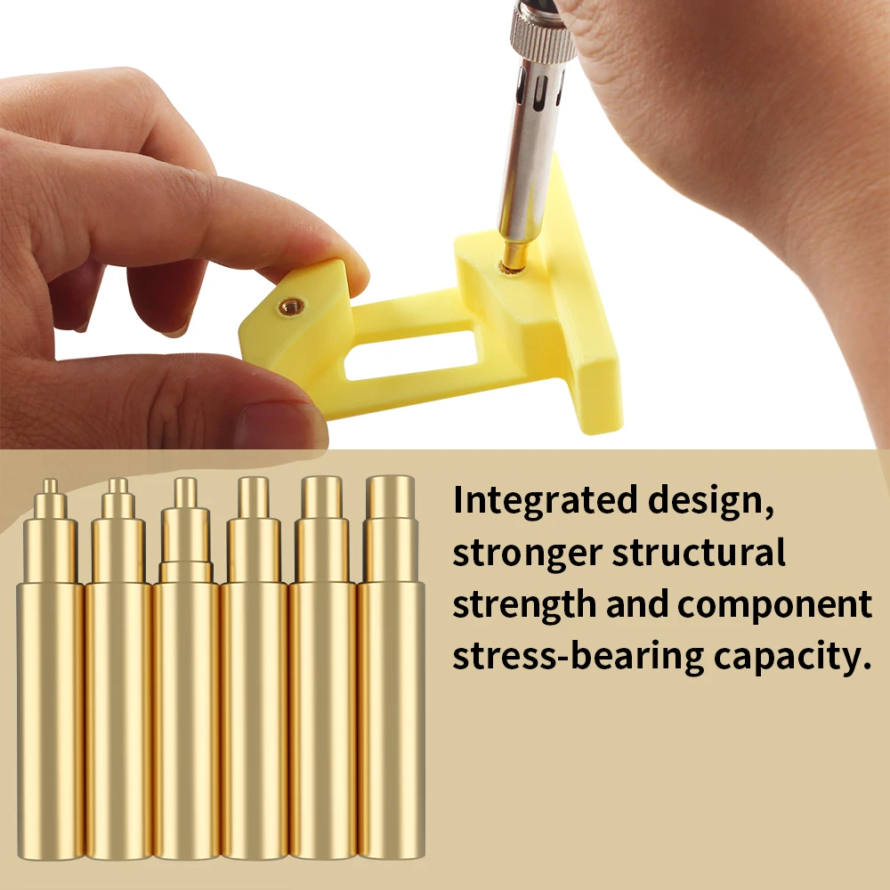 Tuerca de inserción de calor, puntas de hierro, juego de calor, punta de inserción, punta de soldador, M2-M6, Kit integrado de hilo de latón para piezas de impresora 3D de plástico