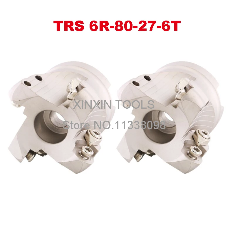 TRS 6R-80-27-6T Face End Milling Cutter Indexable Flat Roughing Cutting ,CNC Milling Cutter