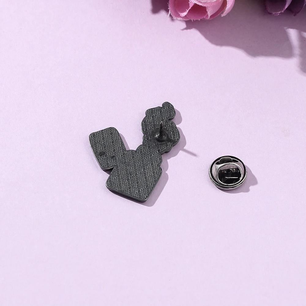 Punk Burn It All Demon Flame Creative Enamel Brooch Fun Metal Pins Clothing Knapsack Badge Accessories Jewelry Gifts