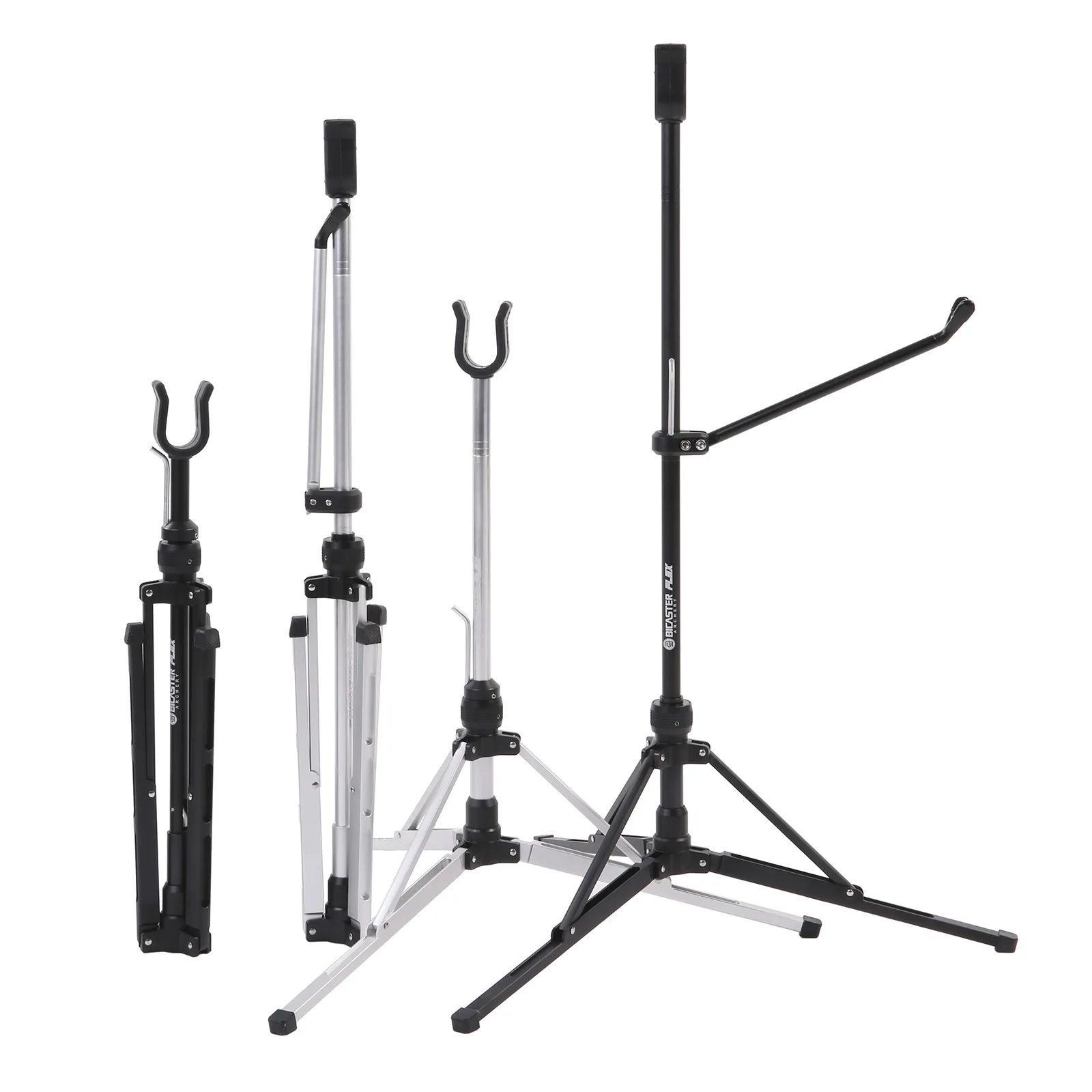 Bicaster Heavy Duty Stainless Steel Bow Stand for Archery - Automatic Foldable Bow Holder for Recurve Longbow Takedown
