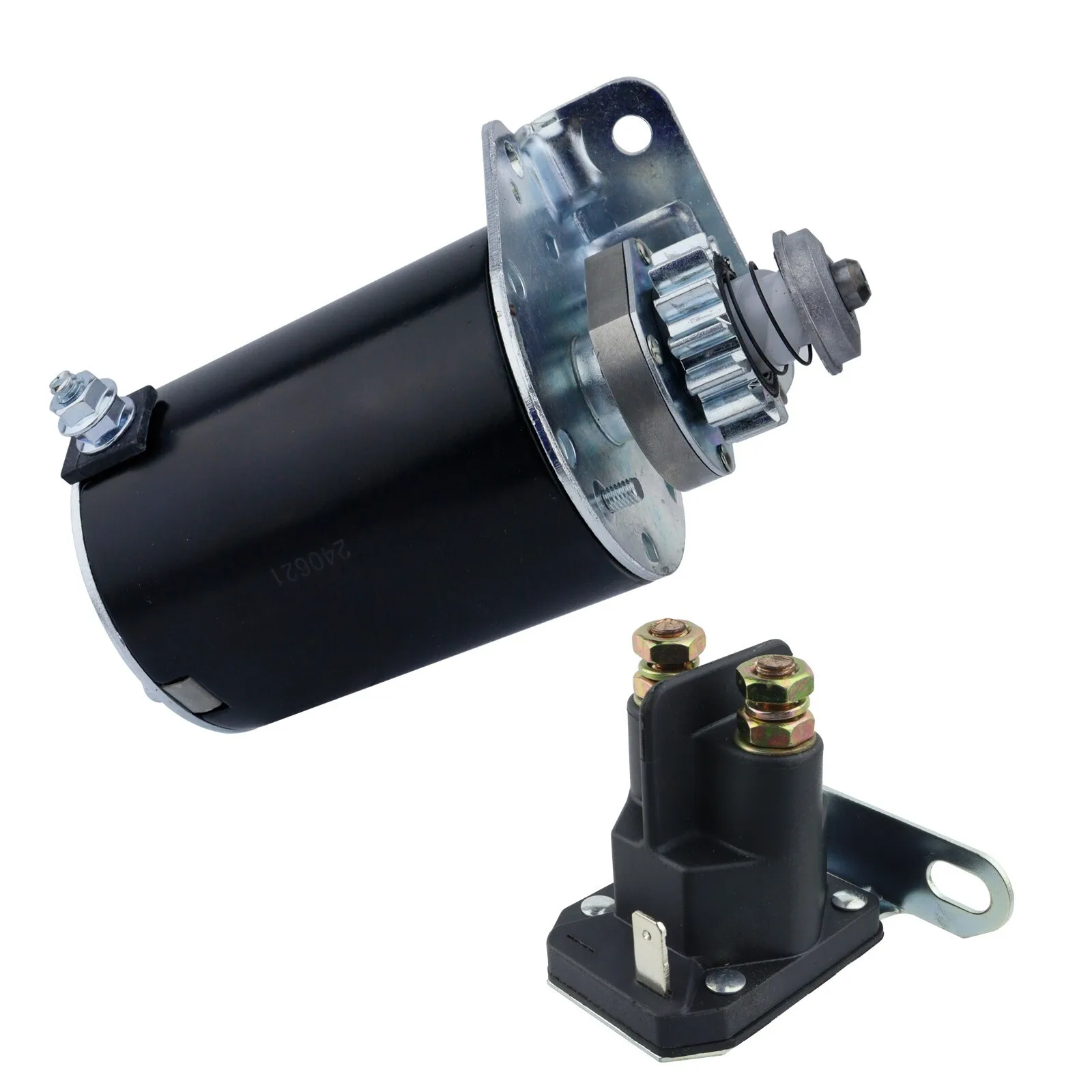 Starter & Relay for Cub Cadet 1600 16.5HP Gas 1999 1800 18HP For Briggs & Stratton 593934, 693551, John Deere LG693551 SE501848
