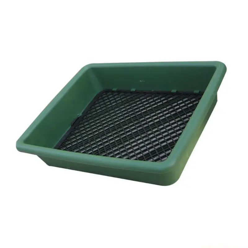 QX2E Soil Sifter Plastic Soil Sieve Filter Mesh for Soil Stone Sifting Filtration Home Garden Flower Plant Nursery Tool