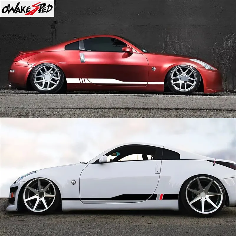 

Боковая наклейка на кузов автомобиля, виниловые наклейки «сделай сам», декор для Nissan Z-Cars 350Z 370Z Fairlady Z33 Z34, гоночные спортивные аксессуары для стайлинга