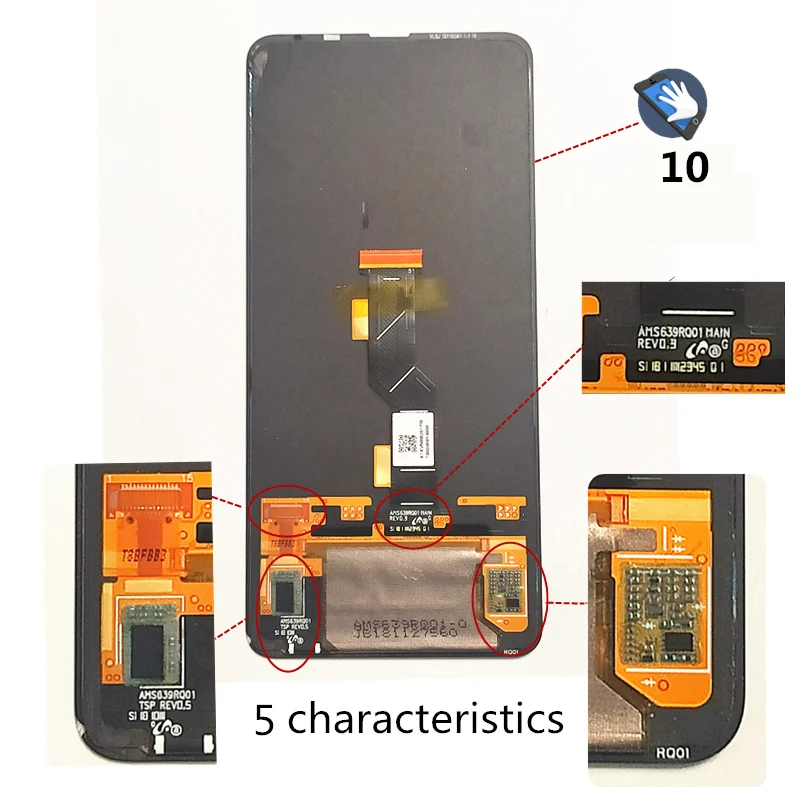 6.39  AMOLED FOR Xiaomi Mi MIX3 Mi Mix 3 LCD Display+Touch Screen Digitizer Replacement Accessories