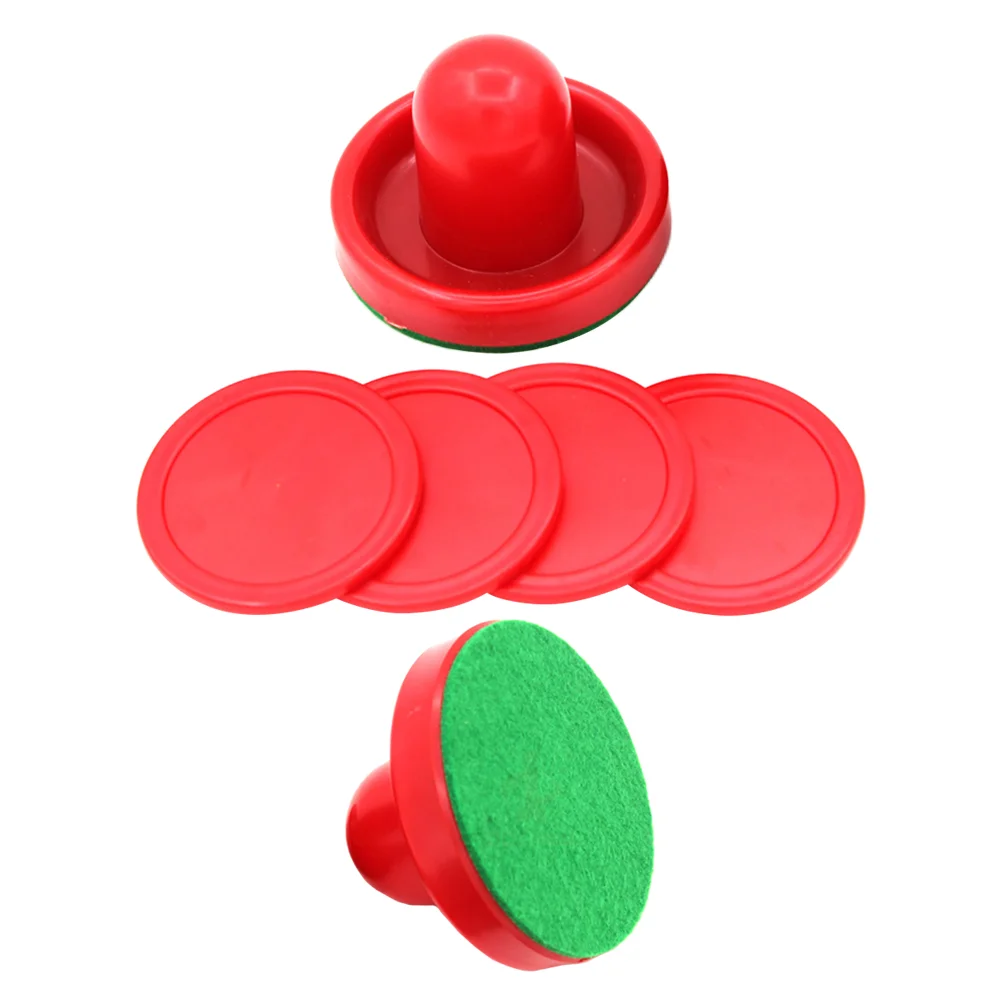 Bulk Replacement Air Hockey Pucks Ergonomical Paddles for Home Game Room Table Hockey Parts Pusher Pucks Family