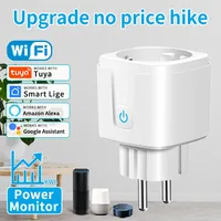 Tuya EU Smart WiFi Plug 16A Socket Power Monitoring Remote APP Control Timer Function Voice Works with Alexa Google Assistant