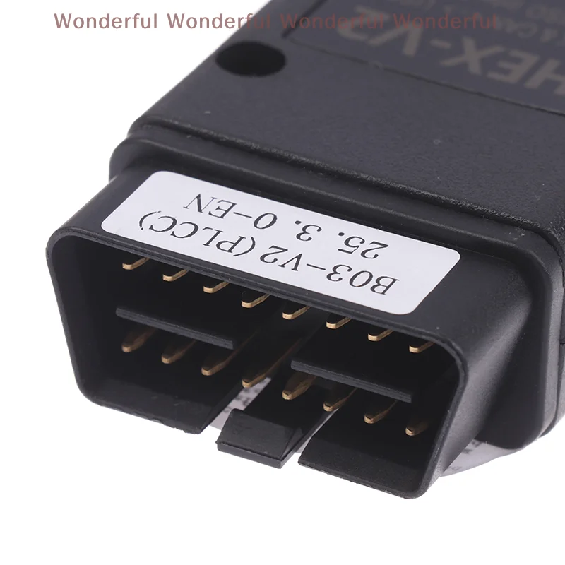 كاشف سيارات USB متعدد العلامات التجارية مع كابل HEX V2 باللغة الإنجليزية وواجهة VCDS 24.7 ATMEGA162 5054 #4