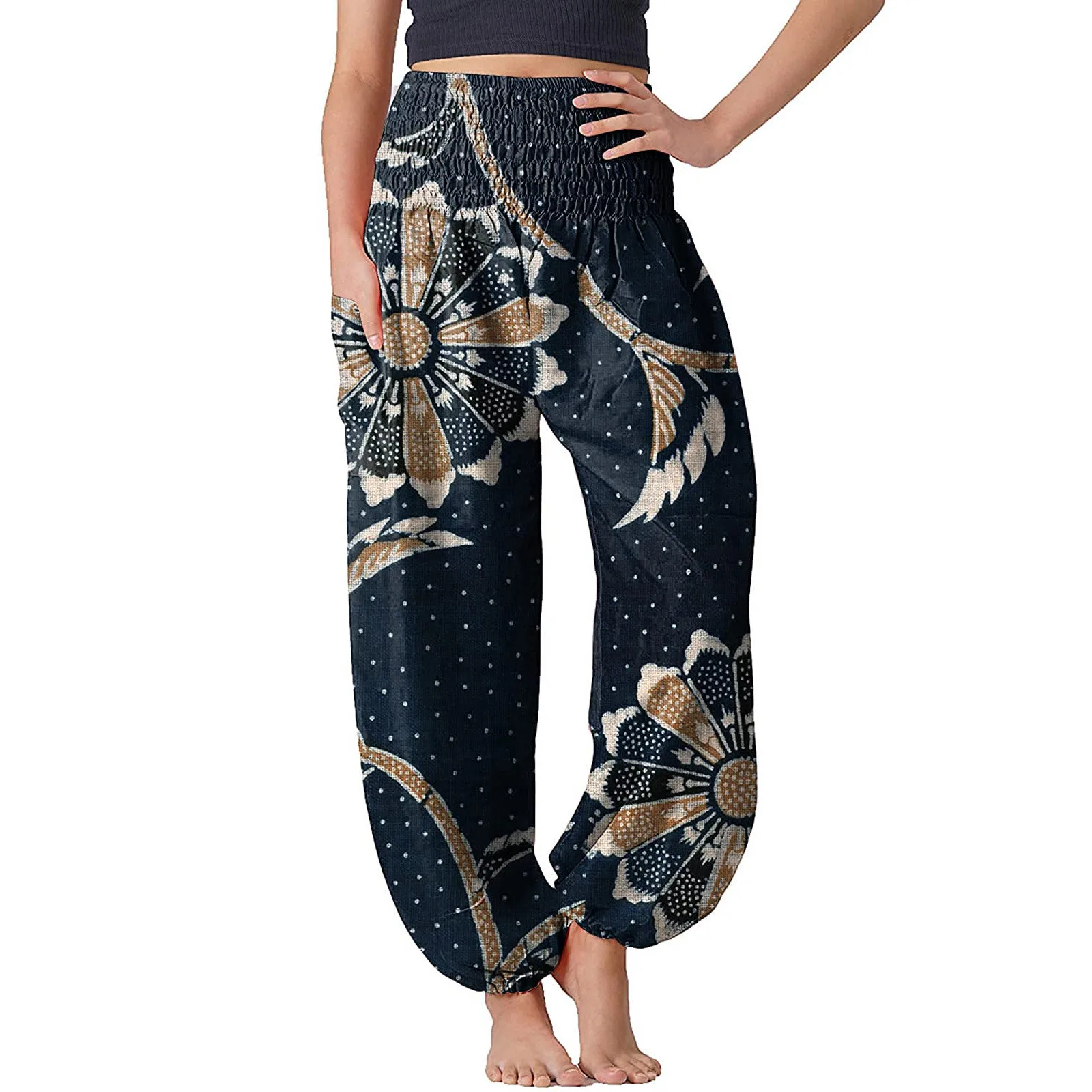 Yoga Pants For Tall Women Pajama Hippie Yoga Comfy Women\'S Boho Pants Pants Pajama Loose Pants Winter Clothes For Women Petite