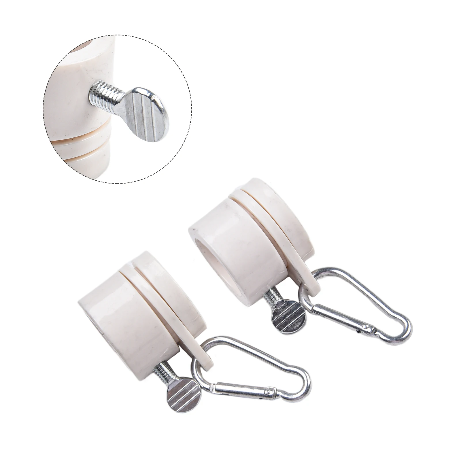 Flag Rotating Rings Compatible with 1 Inch Flagpoles and Standard Grommeted Flags Reduces Wrapping Risk Two Pack