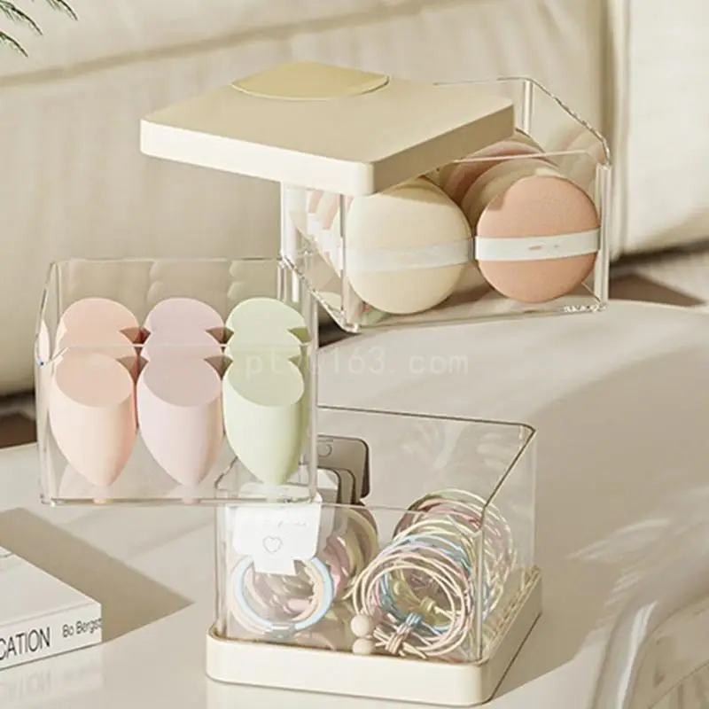 

Rotating Desktop Storage Box Stand Holders Convenient and Space Saving Rotating Storage Box for Organizing Small Items