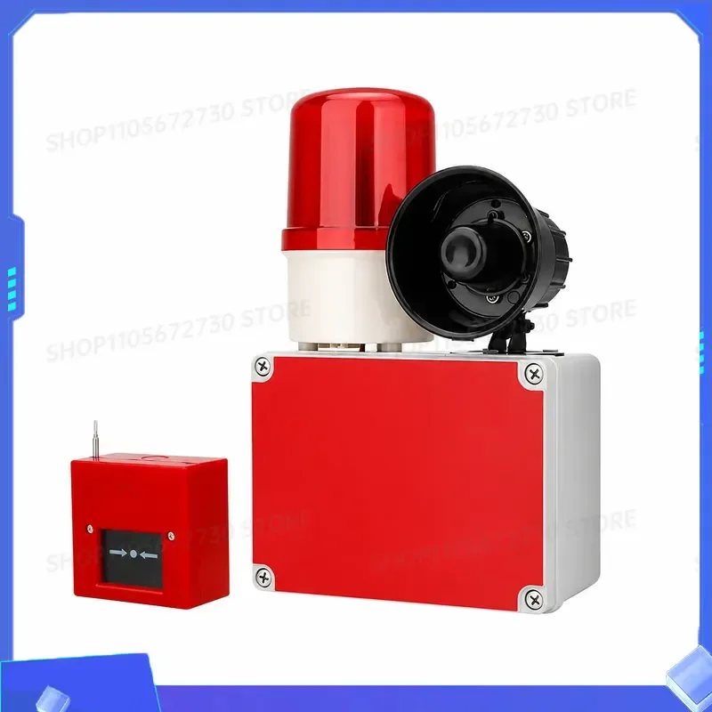 for High Decibel Industrial Sound and Light Device Wireless Linkage Speaker 220V Charging Model One Key Sound and Light Alarm
