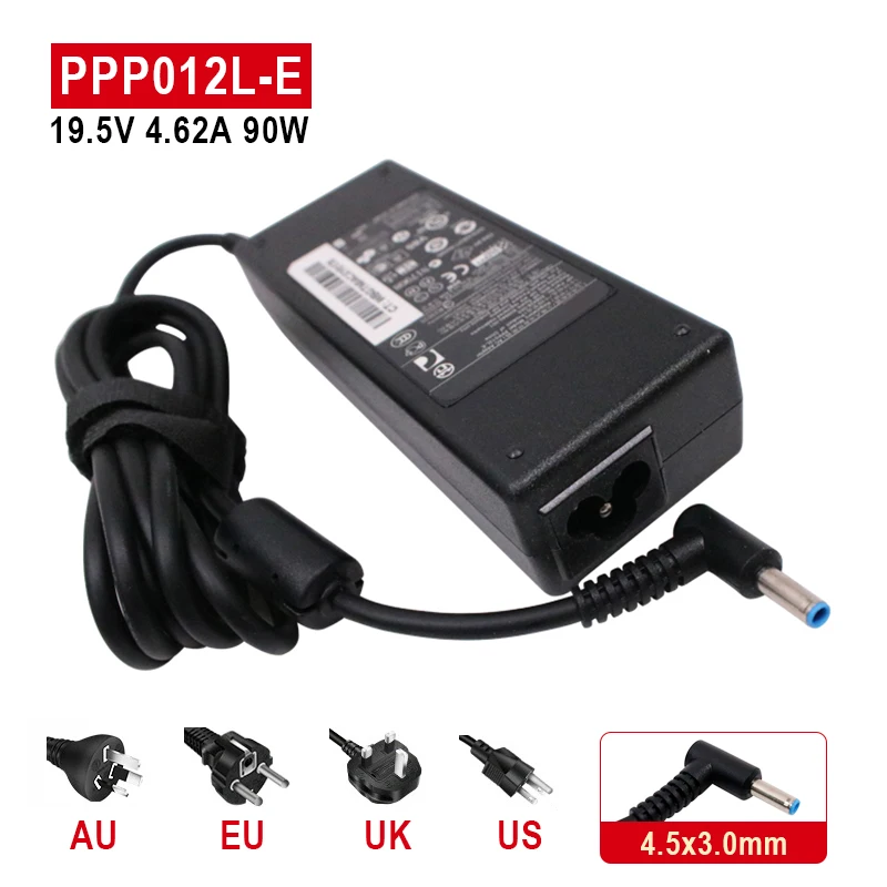 19.5V 4.62A 90W 4.5*3.0mm AC Laptop Charger Power Adapter For HP Pavilion 14 15 PPP012C-S 710413-001 Envy 17 17-j000 15-e029TX