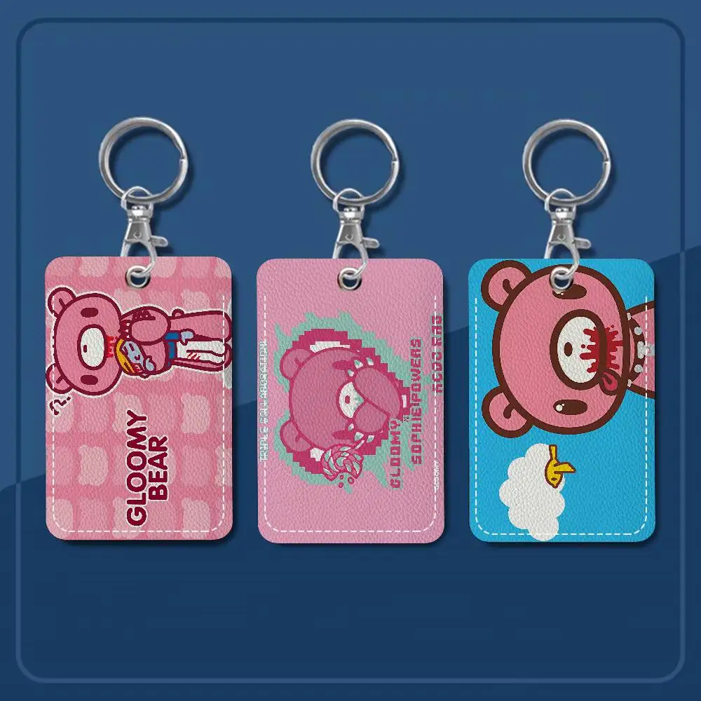 

Держатель для карт Kawaii G-Gloomy Bears подходит для банковских деловых рабочих карт, держатель для кредитных карт, держатель для сумки, брелок