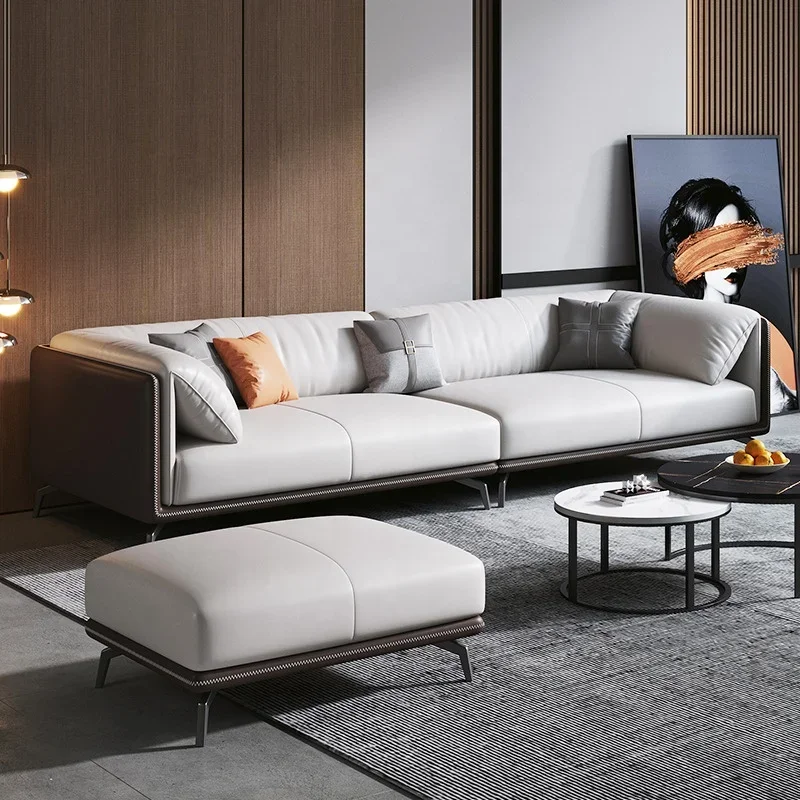 Luxury  leather wholesales living room sofas leather sofa set furniture supplier manufacturer