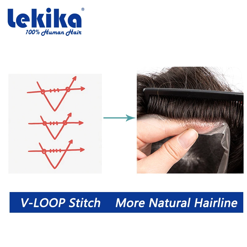 PreCut Ultra Thin Skin 0.02mm PU Natural Human Hair Comfortable Hair Prosthesis For Men Durable Men's Hair Prosthesis 6''Wig Men
