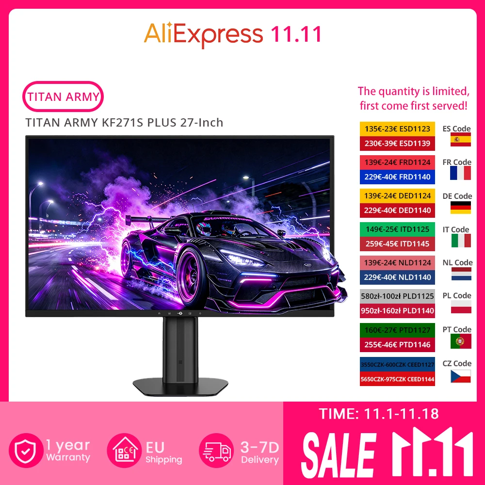 Monitor gaming TITAN ARMY KF271S PLUS