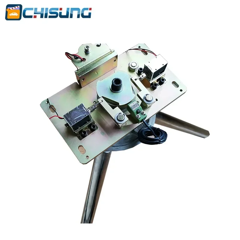 Semiautomatic Tripod Turnstile Mechanism with Solenoid and Electromagnet Structure for