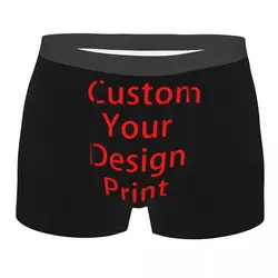 Custom Your Design Underwear Male Print Customized Customized Logo Printed Boxer Shorts Panties Briefs Breathable Underpants