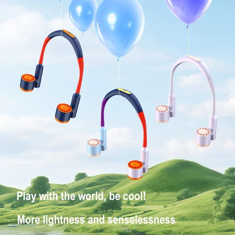 Hanging Neck Fan Type-C Charging 2400mAh Battery Portable Small Halter Turbine FanNo Noise Fan for Outdoor Travel Sport image 6